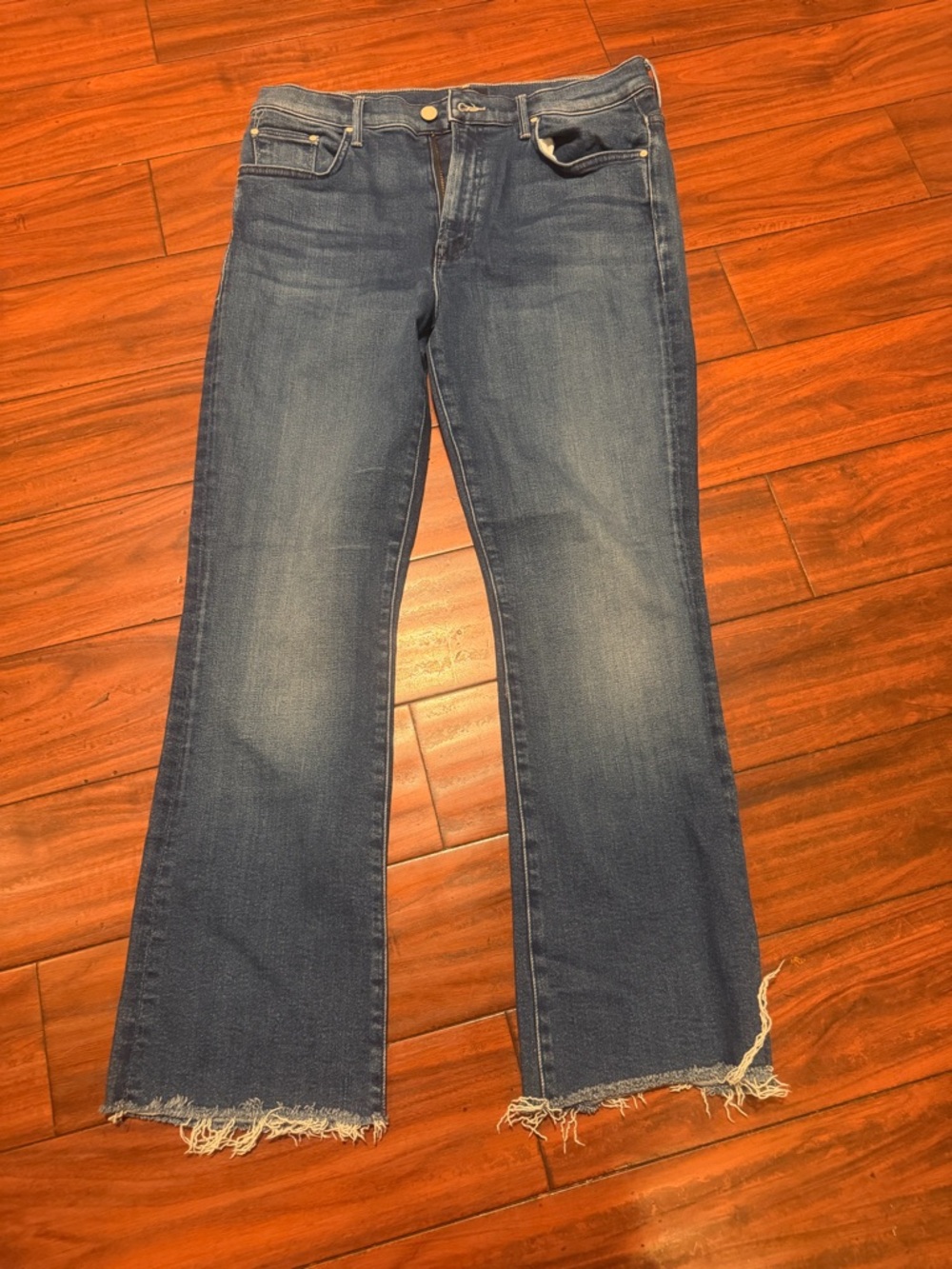 MOTHER The insider  Ankle Fray  Jeans - Light Blue - Picture 10 of 11
